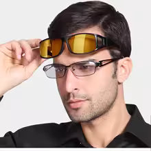 🕶️ Conduce con Mayor Claridad de Día y de Noche | Pack de 2 Lentes HD Visión con Protección UV