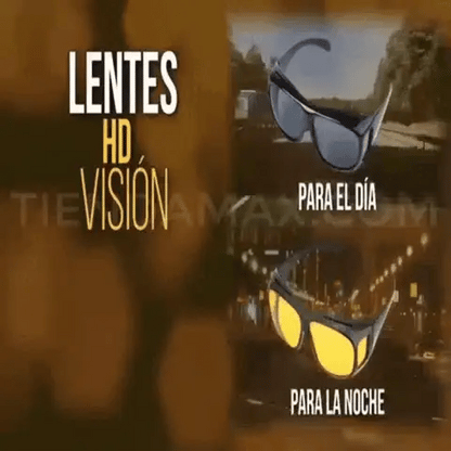 🕶️ Conduce con Mayor Claridad de Día y de Noche | Pack de 2 Lentes HD Visión con Protección UV